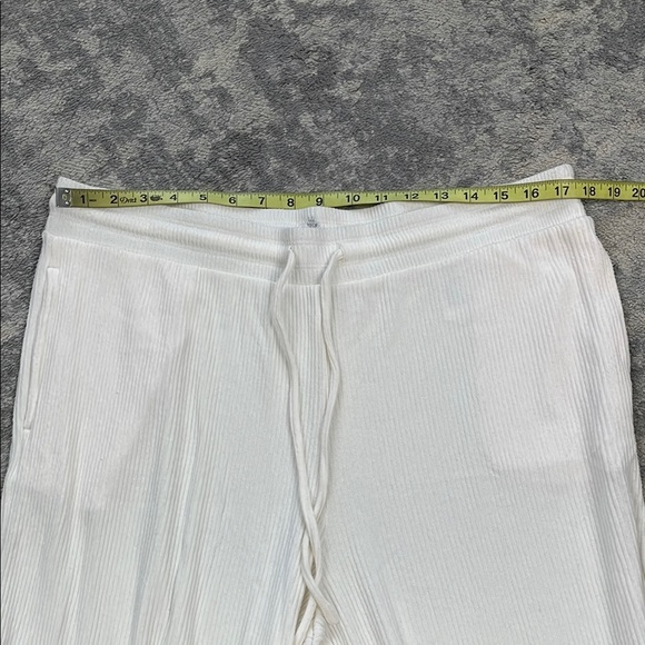 New Tommy Bahama Island Soft Sea Cove Rib Pant White Lounge Resort Sz L - Picture 8 of 13
